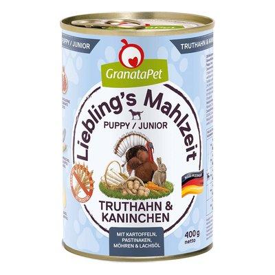 GranataPet Liebling's Mahlzeit Junior s krocaním masem a králíkem GranataPet Liebling's Mahlzeit Junior s krocaním masem a králíkem