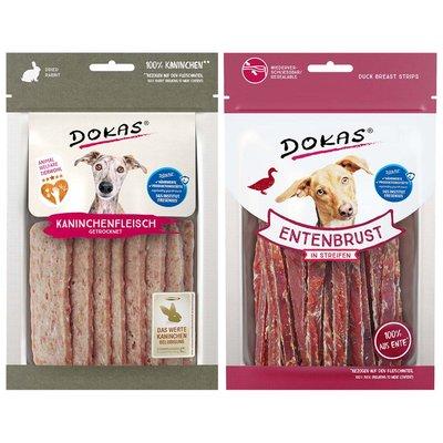 Dokas Snack, variace chutí, Kachna a králík, 6 × 70 g Dokas Snack, variace chutí, Kachna a králík, 6 × 70 g