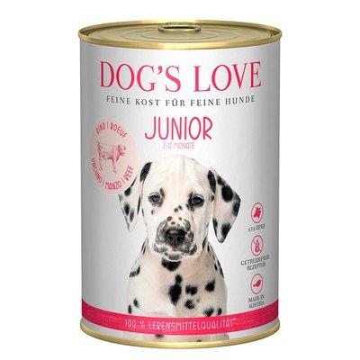 Dog's Love Junior hovězí maso s mrkví a šalvějí Dog's Love Junior hovězí maso s mrkví a šalvějí