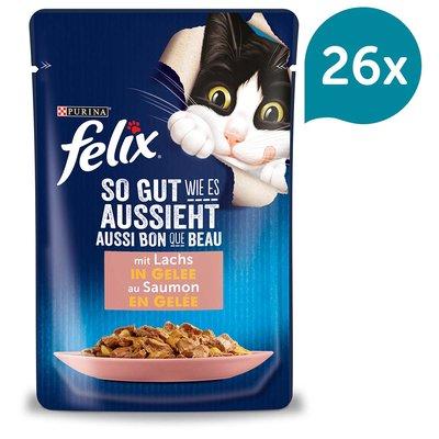 FELIX Chutná tak dobře, jak vypadá, v želé s lososem FELIX Chutná tak dobře, jak vypadá, v želé s lososem