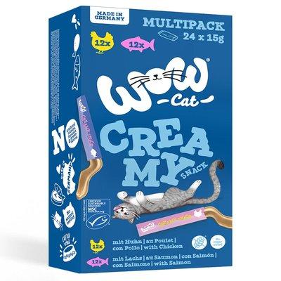 WOW CAT Creamy Snack Multipack 24x15 g WOW CAT Creamy Snack Multipack 24x15 g