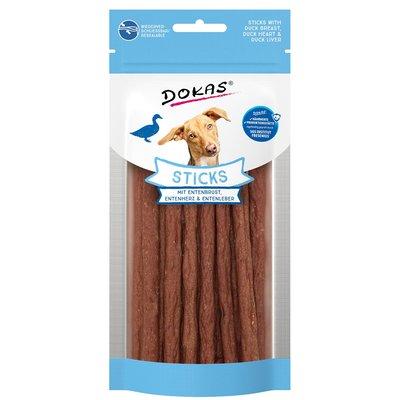Dokas tyčinky s kachními prsy, kachním srdcem a kachními játry Dokas tyčinky s kachními prsy, kachním srdcem a kachními játry