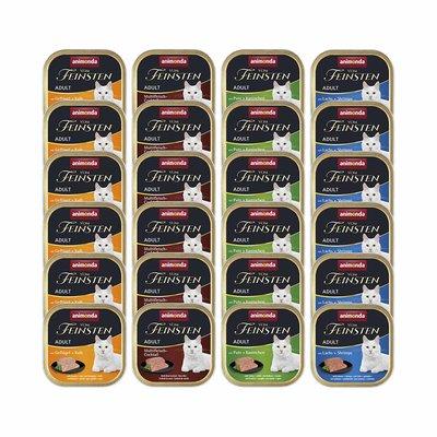 Animonda Vom Feinsten Adult, variace chutí, 24 × 100 g Animonda Vom Feinsten Adult, variace chutí, 24 × 100 g