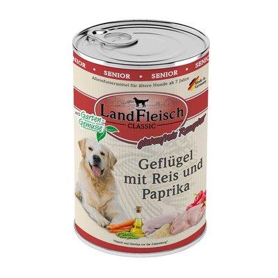 LandFleisch Dog Classic Senior drůbež s rýží a paprikou LandFleisch Dog Classic Senior drůbež s rýží a paprikou