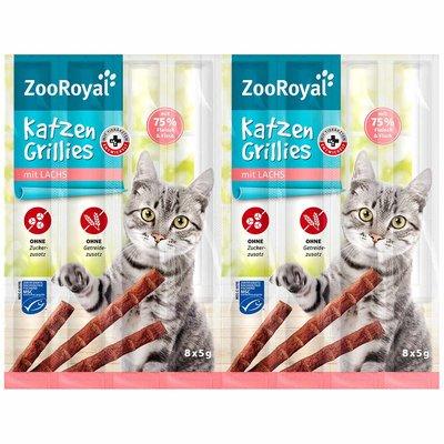 ZooRoyal grilované tyčinky pro kočky s lososem ZooRoyal grilované tyčinky pro kočky s lososem