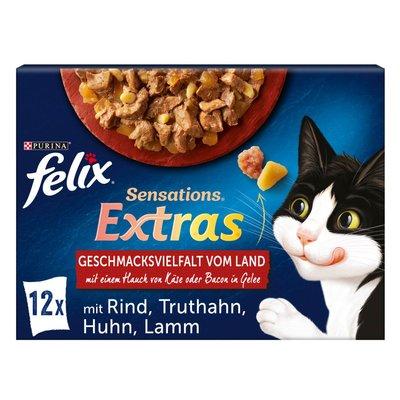 FELIX Sensations Extras v želé výběr z venkova, 12 × 85 g FELIX Sensations Extras v želé výběr z venkova, 12 × 85 g