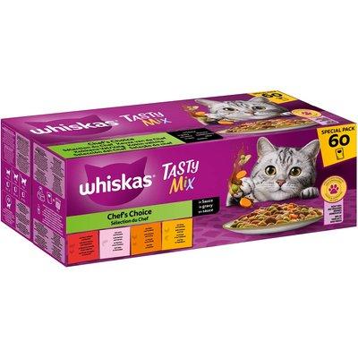 Whiskas TASTY MIX Pouch Multipack v omáčce 60x85 g Whiskas TASTY MIX Pouch Multipack v omáčce 60x85 g