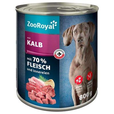 ZooRoyal krmivo pro psy v konzervě s telecím masem ZooRoyal krmivo pro psy v konzervě s telecím masem