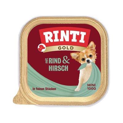Rinti Gold Mini s jemnými kousky jeleního a hovězího masa Rinti Gold Mini s jemnými kousky jeleního a hovězího masa