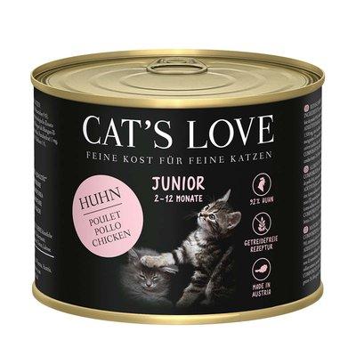 Cat's Love Junior konzerva, čisté kuřecí maso s mořskými řasami a světlicovým olejem Cat's Love Junior konzerva, čisté kuřecí maso s mořskými řasami a světlicovým olejem