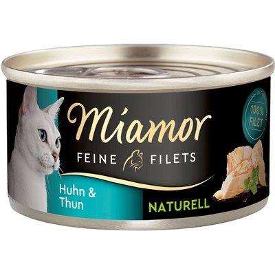 Miamor Feine Filets Naturelle, kuřecí maso a tuňák, 80g plechovka Miamor Feine Filets Naturelle, kuřecí maso a tuňák, 80g plechovka
