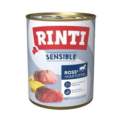 RINTI Sensible koňské maso, kuřecí játra a brambory RINTI Sensible koňské maso, kuřecí játra a brambory