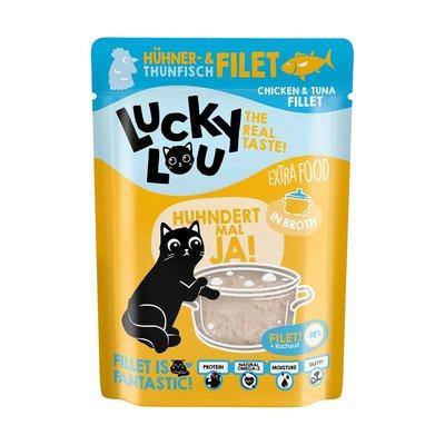 Lucky Lou Extra Food kuřecí filet & tuňák v vývaru Lucky Lou Extra Food kuřecí filet & tuňák v vývaru