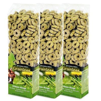 JR Farm Grainless hrachové kroužky 3 × 150 g JR Farm Grainless hrachové kroužky 3 × 150 g