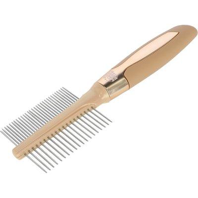 MagicBrush Hřeben na srst Jemný/Hrubý Zlatý MagicBrush Hřeben na srst Jemný/Hrubý Zlatý