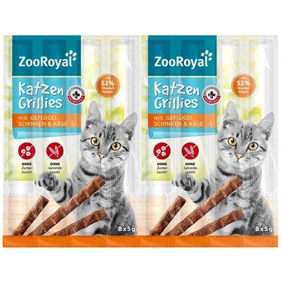 ZooRoyal Grillies tyčinky pro kočky, drůbeží šunka a sýr ZooRoyal Grillies tyčinky pro kočky, drůbeží šunka a sýr
