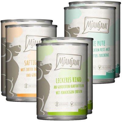 MjAMjAM Mixpaket I kuře a kachna, hovězí, krůta 6 × 400 g MjAMjAM Mixpaket I kuře a kachna, hovězí, krůta 6 × 400 g