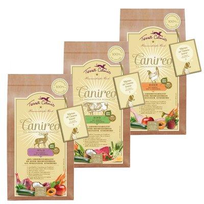 Terra Canis Canireo, kombinované balení, zvěřina a hovězí, 3 × 1 kg Terra Canis Canireo, kombinované balení, zvěřina a hovězí, 3 × 1 kg