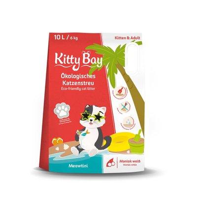 Kitty Bay Ekologické kočičí stelivo - Meowtini - Maniok bílý 10L Kitty Bay Ekologické kočičí stelivo - Meowtini - Maniok bílý 10L