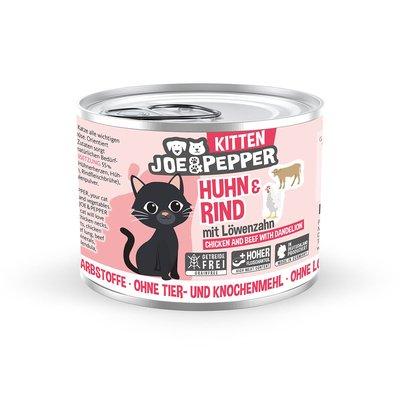 Joe & Pepper Cat Kitten kuřecí a hovězí maso s pampeliškou Joe & Pepper Cat Kitten kuřecí a hovězí maso s pampeliškou
