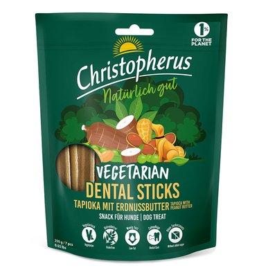 Christopherus Vegetarian – dentální tyčinka – tapioka s arašídovým máslem, 250 g Christopherus Vegetarian – dentální tyčinka – tapioka s arašídovým máslem, 250 g
