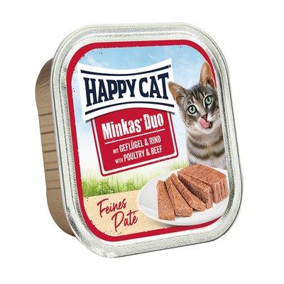 Happy Cat Minkas Duo Paté drůbež a hovězí Happy Cat Minkas Duo Paté drůbež a hovězí