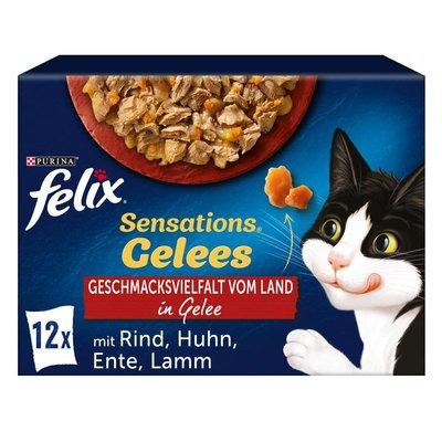 FELIX Sensations želé výběr z venkova, 12 × 85 g FELIX Sensations želé výběr z venkova, 12 × 85 g