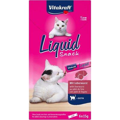 Vitakraft LiquidSnack játrová paštika + biotin 6 ks Vitakraft LiquidSnack játrová paštika + biotin 6 ks
