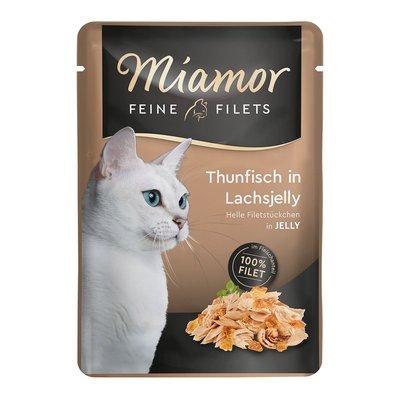 Miamor Feine Filets s tuňákem v lososím želé v kapsičce Miamor Feine Filets s tuňákem v lososím želé v kapsičce