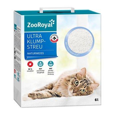 ZooRoyal Ultra hrudkující kočkolit s čerstvou vůní, přírodní bílá ZooRoyal Ultra hrudkující kočkolit s čerstvou vůní, přírodní bílá