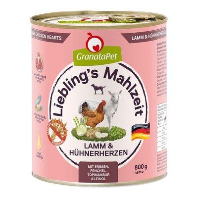 GranataPet Liebling’s Mahlzeit jehněčí maso a kuřecí srdce GranataPet Liebling’s Mahlzeit jehněčí maso a kuřecí srdce