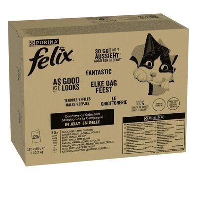 Felix tak dobré, jak to vypadá rozmanitost chutí z venkova 120x85 g Felix tak dobré, jak to vypadá rozmanitost chutí z venkova 120x85 g