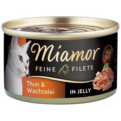 Miamor Feine Filets v želé s tuňákem a křepelčími vejci, 100 g Miamor Feine Filets v želé s tuňákem a křepelčími vejci, 100 g