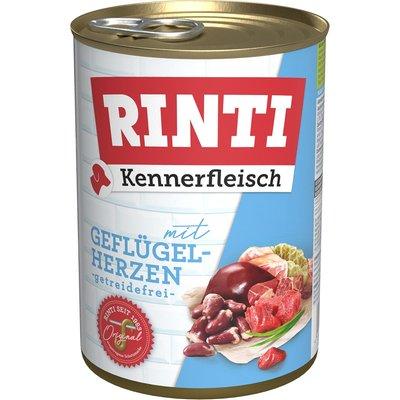 Rinti Kennerfleisch s drůbežími srdci, 400 g Rinti Kennerfleisch s drůbežími srdci, 400 g