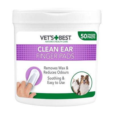 Vet's Best ušní péče prstové polštářky 50 kusů Vet's Best ušní péče prstové polštářky 50 kusů