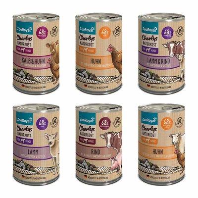 ZooRoyal Charlys Naturkost kombinované balení, 6 × 400 g ZooRoyal Charlys Naturkost kombinované balení, 6 × 400 g