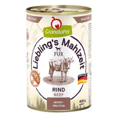 GranataPet Liebling’s Mahlzeit čisté hovězí maso, 400 g GranataPet Liebling’s Mahlzeit čisté hovězí maso, 400 g