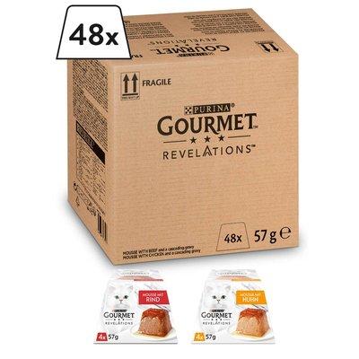 GOURMET Revelations Mousse hovězí a kuře, 48 × 57 g GOURMET Revelations Mousse hovězí a kuře, 48 × 57 g