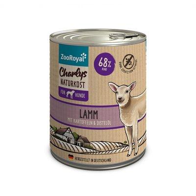 ZooRoyal Charlys Naturkost jehněčí maso s bramborami a světlicovým olejem ZooRoyal Charlys Naturkost jehněčí maso s bramborami a světlicovým olejem