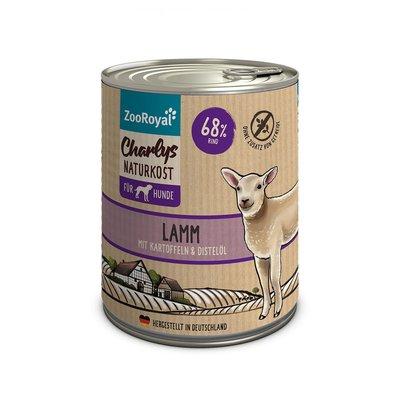 ZooRoyal Charlys Naturkost jehněčí maso s bramborami a světlicovým olejem ZooRoyal Charlys Naturkost jehněčí maso s bramborami a světlicovým olejem