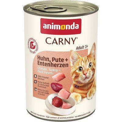 Animonda Carny Adult kuřecí a krůtí maso & kachní srdíčka Animonda Carny Adult kuřecí a krůtí maso & kachní srdíčka