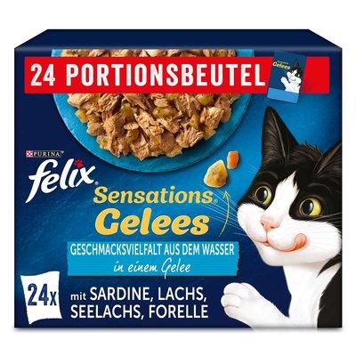 FELIX Sensations želé výběr z vody, 24 × 85 g FELIX Sensations želé výběr z vody, 24 × 85 g