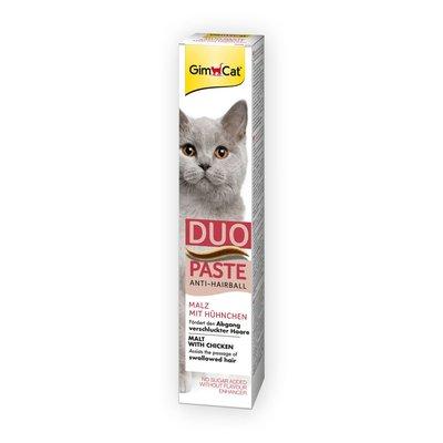GimCat DUO pasta s maltózou proti bezoárům a s kuřetem, 50 g GimCat DUO pasta s maltózou proti bezoárům a s kuřetem, 50 g