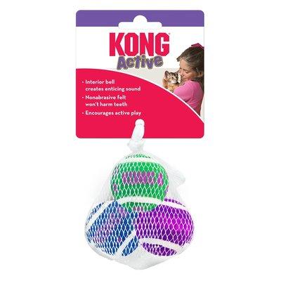 KONG Active hračka pro kočky, tenisové míčky se zvonečky KONG Active hračka pro kočky, tenisové míčky se zvonečky