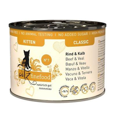 catz finefood Kitten No. 7 hovězí a telecí maso catz finefood Kitten No. 7 hovězí a telecí maso