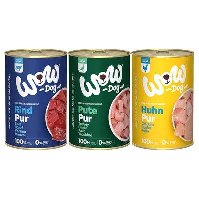 WOW Pur, 18× 400 g, variace chutí WOW Pur, 18× 400 g, variace chutí
