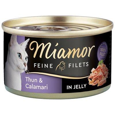 Miamor Feine Filets v želé s tuňákem a kalamáry Miamor Feine Filets v želé s tuňákem a kalamáry