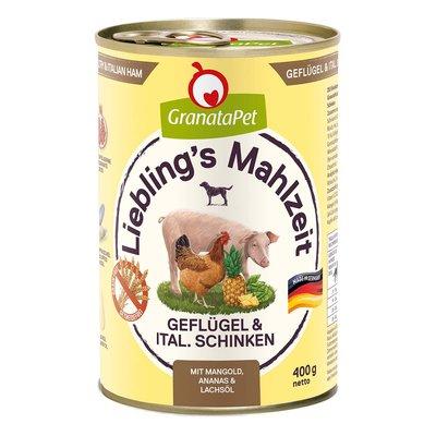 GranataPet Lieblingsmahlzeit drůbež a italská šunka GranataPet Lieblingsmahlzeit drůbež a italská šunka