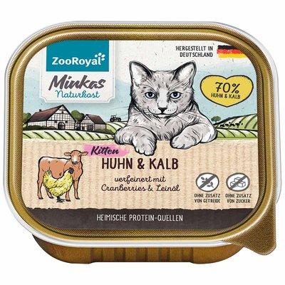 ZooRoyal Minkas Naturkost Kitten kuře a telecí maso s brusinkami ZooRoyal Minkas Naturkost Kitten kuře a telecí maso s brusinkami