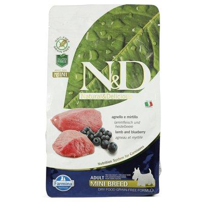 N&D Mini Adult jehněčí s borůvkami bez obilovin 800 g N&D Mini Adult jehněčí s borůvkami bez obilovin 800 g